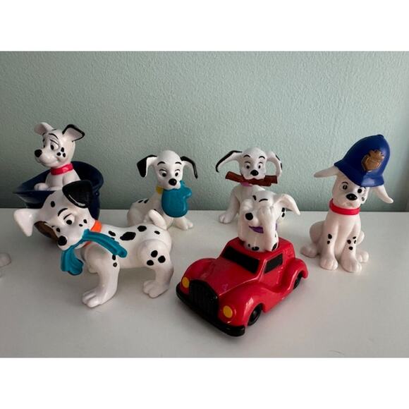 Disney 101 Dalmatians Dogs Vintage 1996 PVC Figurine Toys Cake Toppers- Lot of 8 - Picture 4 of 7